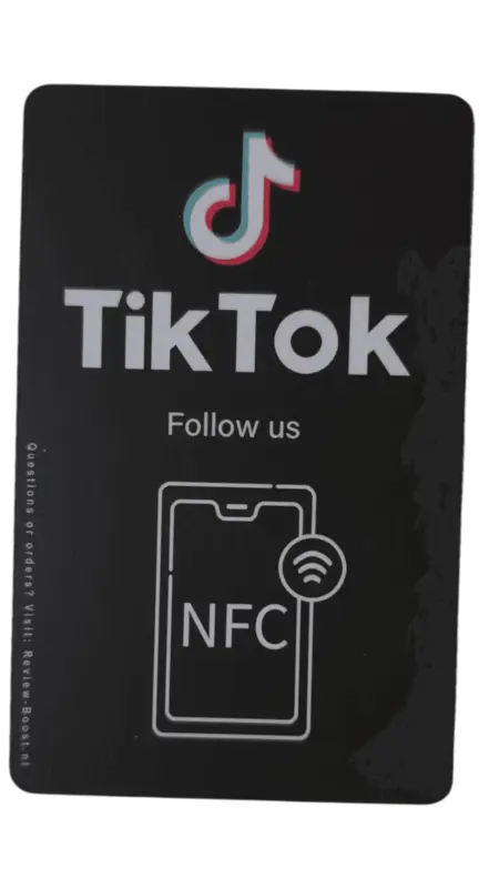 NFC TikTok nfc kaart NFC kaart met TikTok-logo voor meer volgers